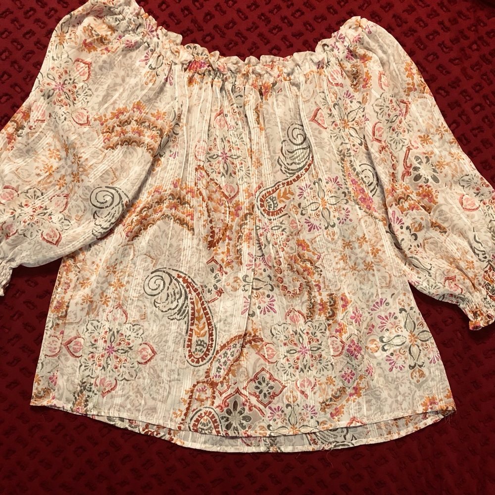 Beautiful shimmery blouse by W5 like new￼